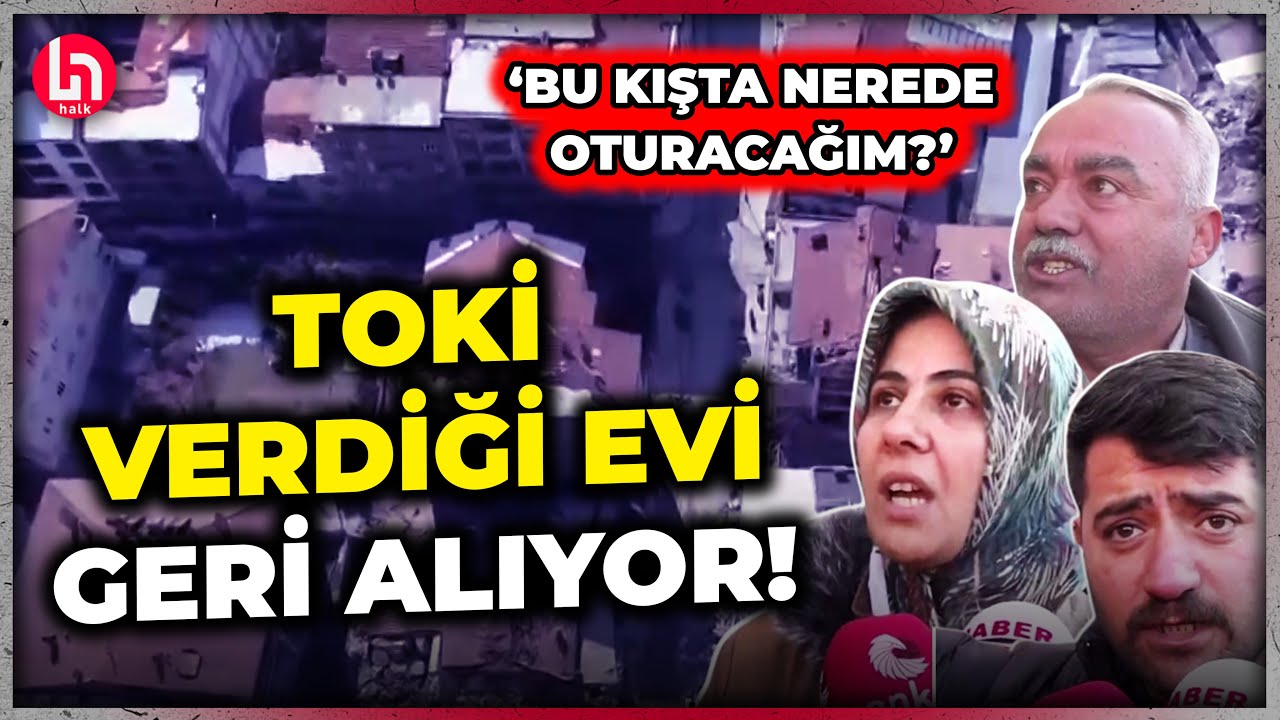 Malatya'da depremzedeler isyanda! TOKİ önce ev verdi sonra 'çık' dedi!