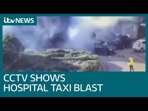 Liverpool explosion: CCTV shows moment of taxi blast outside hospital | ITV News