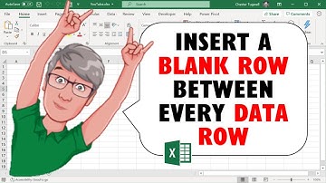 Insert a Blank Row Between Each Data Row or Record in  Excel
