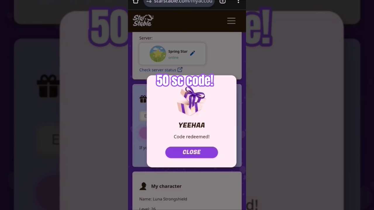 New Star Coins code valid until 26th of June! 💫 