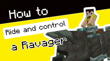 Minecraft: How to ride and control a Ravager! [No mod or addon]