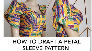 How to draft Petal sleeve | How to make a Tulip sleeve | Trending sleeve tutorial #howto