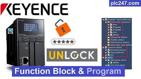 Read Password “Program & Function Block” PLC Keyence