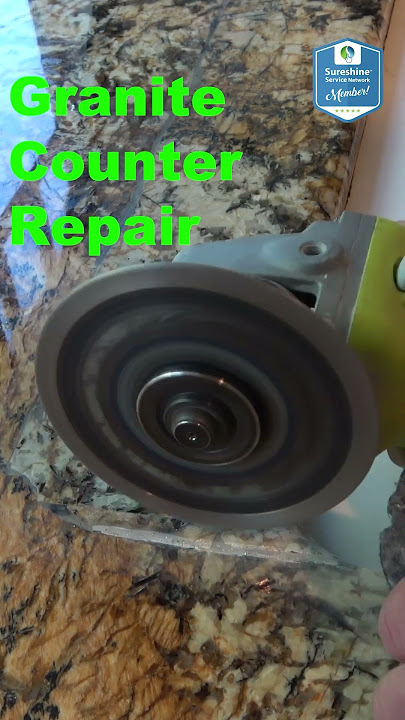 Repair a chip in granite counter top - fast and easy diy  repair/professional results 