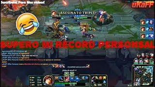 Supero Mi Record Personal + M6 Miss fortune | League of Legends | uKaFF