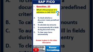 SAP FICO interview questions // SAP FICO certification question and answers #sapfinance #sapfico