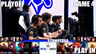 RED CANNIDS se AFERRA a la SERIE   PCE vs RED Game 4 Playoff Play in Worlds 2021