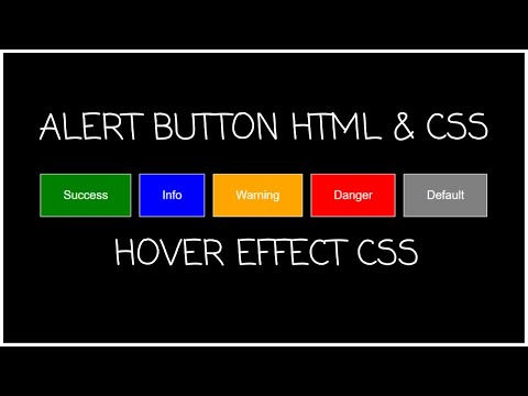 Cara Membuat Alert Button Dengan HTML dan CSS (How To Make Alert Button in HTML CSS) 2022