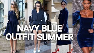 Navy Blue Pants Outfit Ideas for Spring Summer. How to Wear Navy Blue  Pants? 