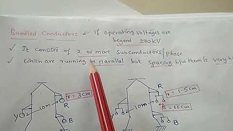 Transmission Line parameters 2- Bundled Conductors