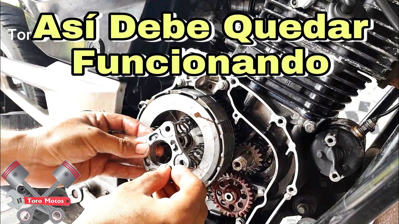 cómo Funciona el CLUTCH de una Moto y Cambiar Discos de Embrague YouTube