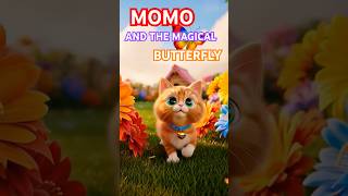 Momo Follows a Magical Butterfly to a Golden Surprise! 🐱🦋✨ #toddlerfun #animatedshorts #cutecat
