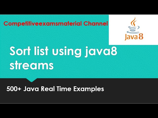 Java stream sorted