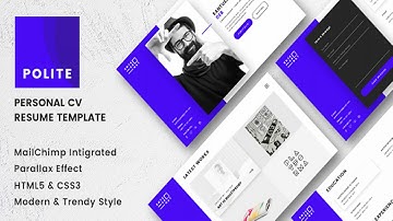 Polite - Multipage CV/Resume Template | Themeforest Website Templates and Themes