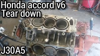 Honda J30A5 engine teardown