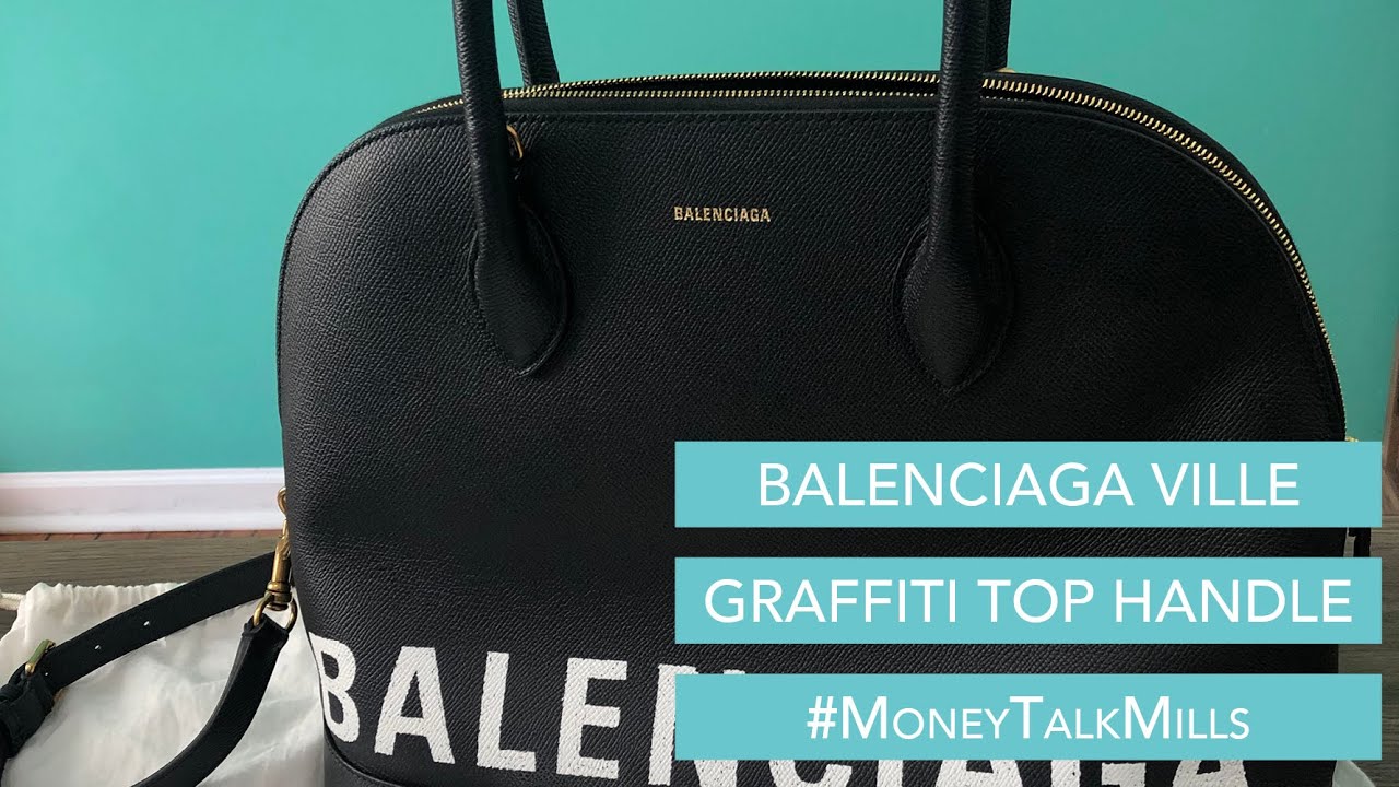 Balenciaga Ville Top Handle M in Black