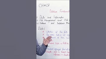 PGC lectures-Inter Part 1-KPK Board-Computer-Chapter 7 - Data and Information File