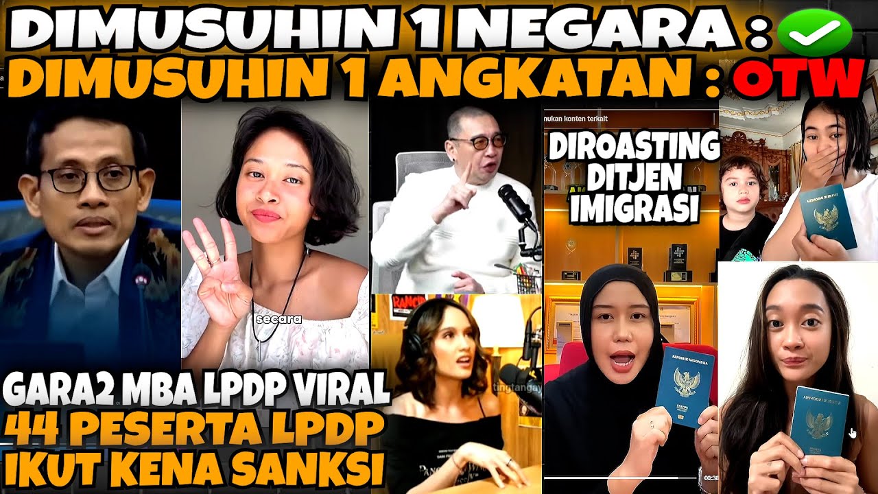 NGEREMBET KEMANA2🤣‼️44 PESERTA LPDP KENA SANKSI‼️GARA2 MBA LPDP VIRAL⁉️BAKAL DIMUSUHIN 1 ANGKATAN⁉️