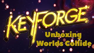 Unboxing Keyforge Worlds Collide + Deck Box Vault