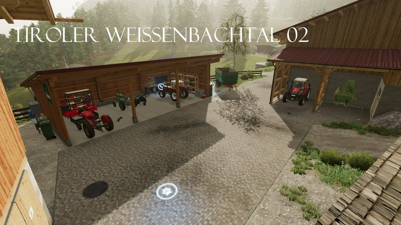 LS22 Tiroler Weißenbachtal 02 Jauche fahren am Steilhang.