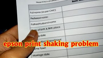 How to remove double print | print shaking problem | Blur print print | epson L805 , L800 , T60