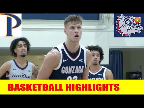 Gonzaga vs Pepperdine Basketball Game Highlights | 2024 College Basketball