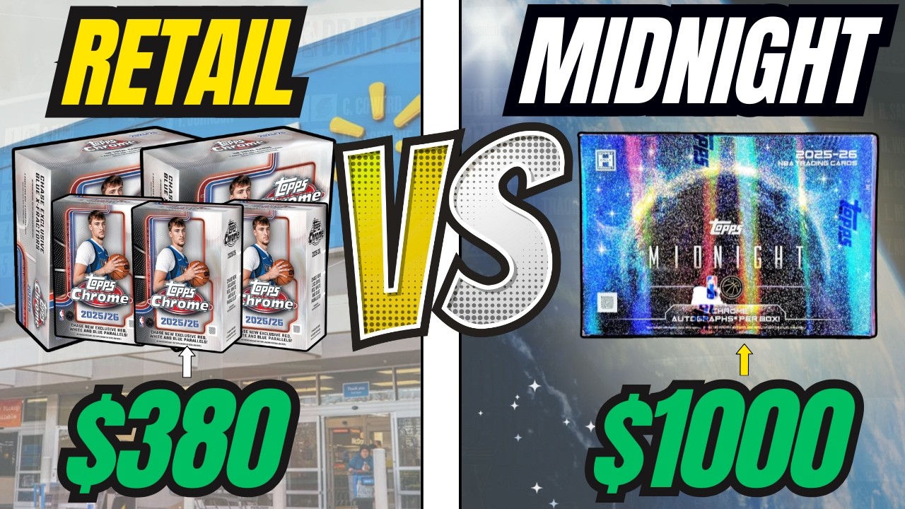 TOPPS CHROME RETAIL VS TOPPS HOBBY MIDNIGHT!?