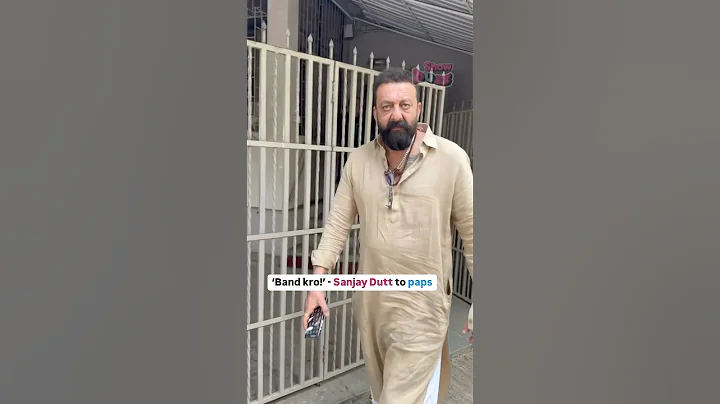 Sanjay Dutt’s swag alert: Says 'Band kro' to cameras!
