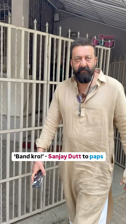 Sanjay Dutt’s swag alert: Says 'Band kro' to cameras!