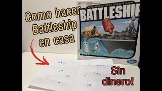 Battleship casero / batalla naval en casa / como jugar batalla naval / battleship / barcos de guerra