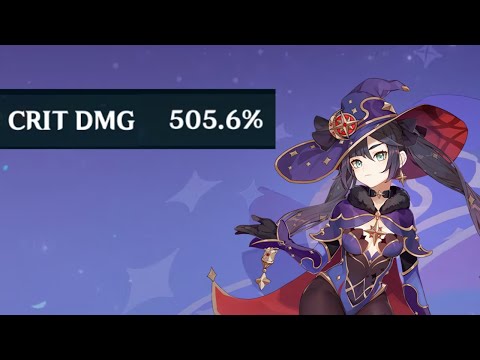 What 500% Crit Damage Mona Looks Like