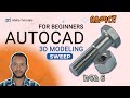 AutoCAD For Beginners በአማርኛ Part 6: 3D Modeling Sweep #autocad #sweep