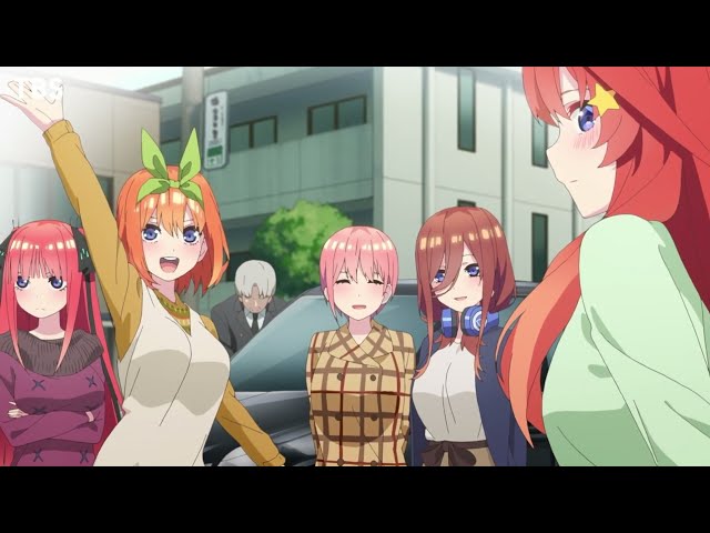 The Quintessential Quintuplets Anime's 2nd Season Premieres in