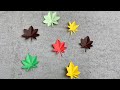 How to make paper autumn maple leaforigami autumn leaves  magic craft works