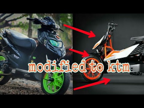 Aprilia Sr 150 Ko Modified Kiya As Like Ktm Scooty 2k18 Youtube