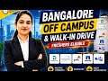 Bangalore OFF-CAMPUS Hiring 🚀 Freshers &amp; Internships | AI, QA, SDE, DevOps Jobs | Apply Now