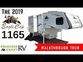 2019 Eagle Cap 1165 Truck Camper Walkthrough with Princess Craft RV