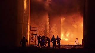 Пожар На Нефтебазе Под Курском, Из-За Атаки Всу.