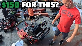 Why Would Anyone Scrap This Commercial Lawn Mower? I'm Always Looking For More Ways To Make Money!