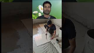 floor tile fitting work