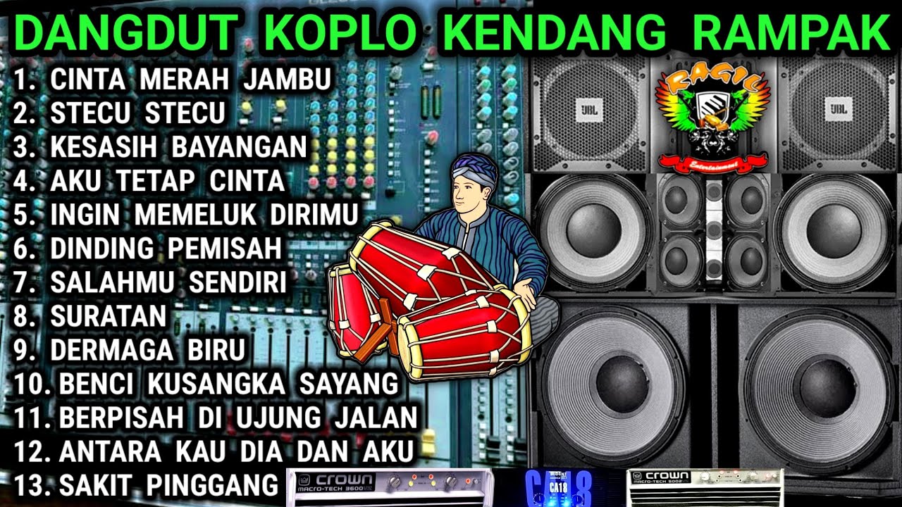 DANGDUT KOPLO KENDANG RAMPAK - BASS NYA ENAK BANGET - CINTA MERAH JAMBU - @RagilPongdut
