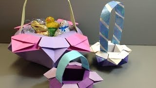 Origami Spring Easter Baskets