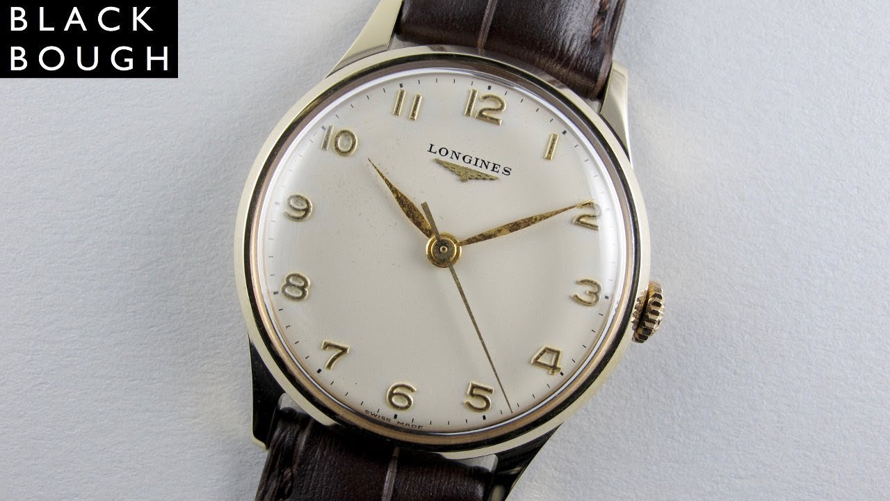 Longines gold vintage wristwatch 