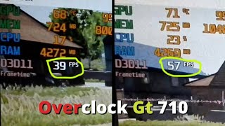 How To Overclock gt 710 | fps boost | Best Msi Afterburner Settings For Gt 710 | Gt 710 oc