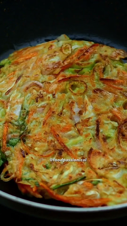 Korean Vegetable Pancake (Yachaejeon) #foodpassionical