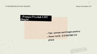 MESIN STERILISASI UHT DIRECT 2000 LITER PER JAM