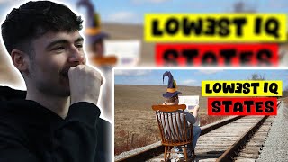 BRITS React to the 10 States With The Lowest IQ