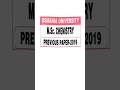 Osmania University M.Sc.CHEMISTRY Entrance Model Paper-2019 # M.Sc Chemistry Entrance Model Paper