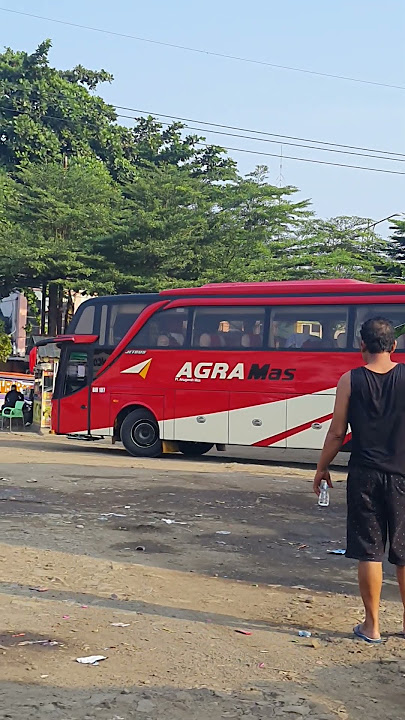 kaget tiba tiba agra mas nongol #bus #agramas #busmania