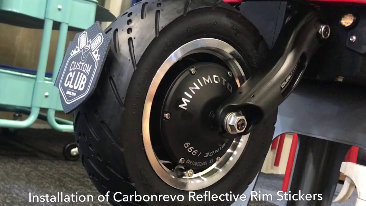 Installation of Carbonrevo Reflective Rim Stickers YouTube